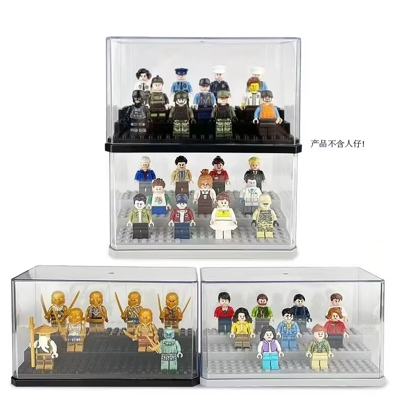 Building Block Mini - Akrilik mini bebek sergileme kutusu, üst